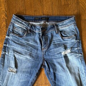 STS Blue Women's Mid-Rise Distressed Skinny Jeans